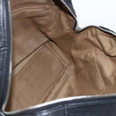 Salvatore Ferragamo Gancini Hand Bag Leather Black Silver Auth am10666-17
