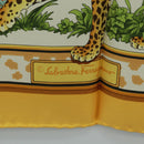 Salvatore Ferragamo Elephant Cheetah Lion Jaguar Leopard Tiger Auth am10673V-12