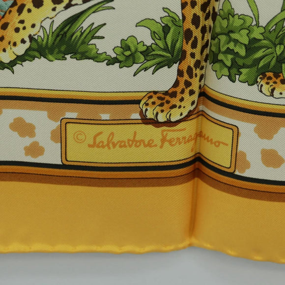 Salvatore Ferragamo Elephant Cheetah Lion Jaguar Leopard Tiger Auth am10673V