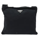 PRADA Shoulder Bag Nylon Black Silver Auth am10675-13