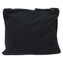 PRADA Shoulder Bag Nylon Black Silver Auth am10675-2