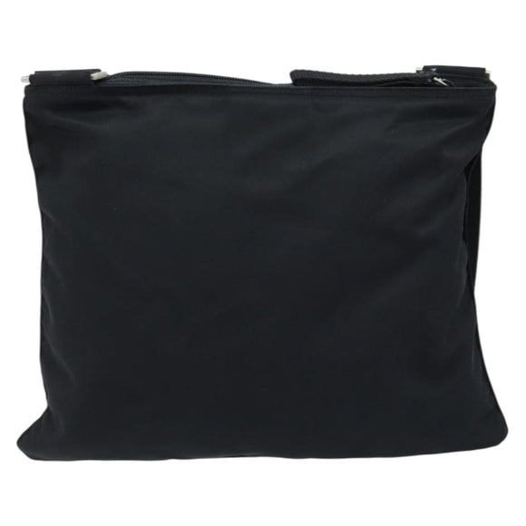 PRADA Shoulder Bag Nylon Black Silver Auth am10675
