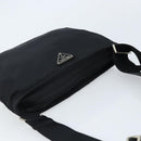 PRADA Shoulder Bag Nylon Black Silver Auth am10675-6