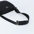 PRADA Shoulder Bag Nylon Black Silver Auth am10675-7