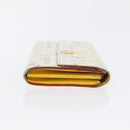LOUIS VUITTON Multicolor Portefeuille Sarah Long Wallet 2 Set White Auth am10676-13
