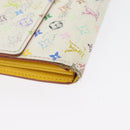 LOUIS VUITTON Multicolor Portefeuille Sarah Long Wallet 2 Set White Auth am10676-16