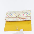 LOUIS VUITTON Multicolor Portefeuille Sarah Long Wallet 2 Set White Auth am10676-17