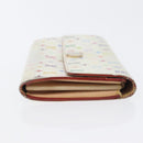 LOUIS VUITTON Multicolor Portefeuille Sarah Long Wallet 2 Set White Auth am10676-4