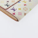 LOUIS VUITTON Multicolor Portefeuille Sarah Long Wallet 2 Set White Auth am10676-7