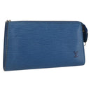 LOUIS VUITTON Epi Pochette Accessoires Pouch Blauw M52985 LV Auth am10677-1