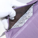 Salvatore Ferragamo Gancini Long Wallet Leather Silver Light purple Auth am10678-16