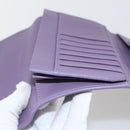 Salvatore Ferragamo Gancini Long Wallet Leather Silver Light purple Auth am10678-17