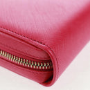 Salvatore Ferragamo Gancini Round Long Wallet Leather Pink Gold Auth am10679V-10