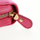 Salvatore Ferragamo Gancini Round Long Wallet Leather Pink Gold Auth am10679V-13