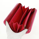 Salvatore Ferragamo Gancini Round Long Wallet Leather Pink Gold Auth am10679V-14