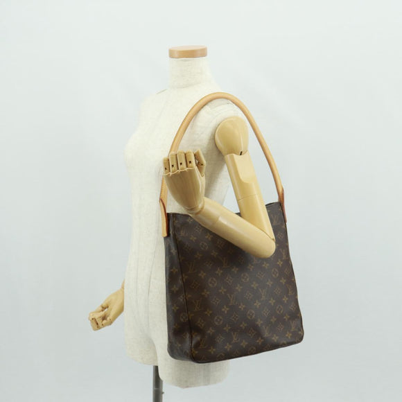 LOUIS VUITTON Monogram Looping GM Shoulder Bag M51145 LV Auth am10682SAV