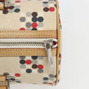BURBERRY Blue Label Hand Bag Canvas Beige Silver Auth am10683-14