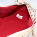 BURBERRY Blue Label Hand Bag Canvas Beige Silver Auth am10683-17