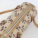 BURBERRY Blue Label Hand Bag Canvas Beige Silver Auth am10683-6