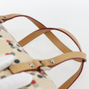 BURBERRY Blue Label Hand Bag Canvas Beige Silver Auth am10683-8