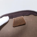 GUCCI GG Plus Supreme Clutch Bag PVC Beige Gold Auth am10687-9