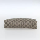 GUCCI GG Plus Supreme Clutch Bag PVC Beige Gold Auth am10687-6