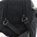 VERSACE Sunburst Clutch Bag Nylon Black Silver Auth am10693-10