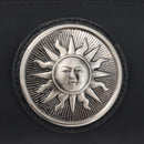 VERSACE Sunburst Clutch Bag Nylon Black Silver Auth am10693-17