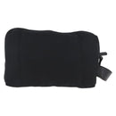 VERSACE Sunburst Clutch Bag Nylon Black Silver Auth am10693-2