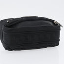 VERSACE Sunburst Clutch Bag Nylon Black Silver Auth am10693-6