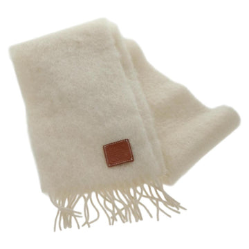 LOEWE Anagram Scarf Wool Mohair White Auth am10695V