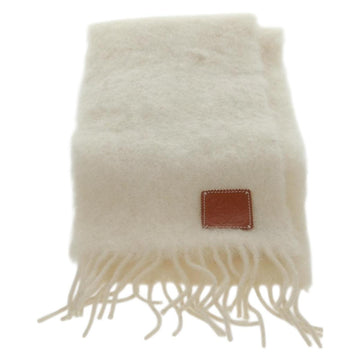 LOEWE Anagram Scarf Wool Mohair White Auth am10695V - 0