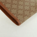 CELINE Macadam Canvas Gamaguchi Long Wallet PVC Beige Gold Auth am10697V-10