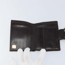 FENDI Zucca Canvas Dreifach Geldbörse Schwarz Braun Auth am10699-10