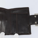 FENDI Zucca Canvas Dreifach Geldbörse Schwarz Braun Auth am10699-17