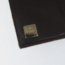 FENDI Zucca Canvas Dreifach Geldbörse Schwarz Braun Auth am10699-19