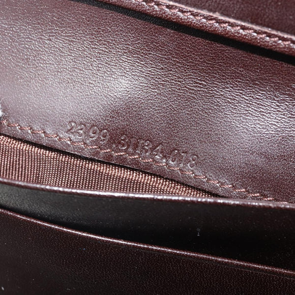 FENDI Zucca Canvas Dreifach Geldbörse Schwarz Braun Auth am10699