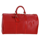 LOUIS VUITTON Epi Keepall 50 Boston Bag Red M42967 LV Auth am10702V-1