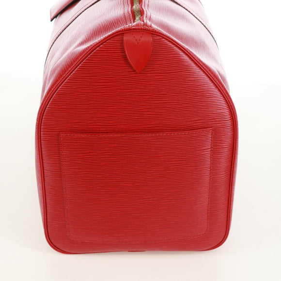 LOUIS VUITTON Epi Keepall 50 Boston Bag Red M42967 LV Auth am10702V