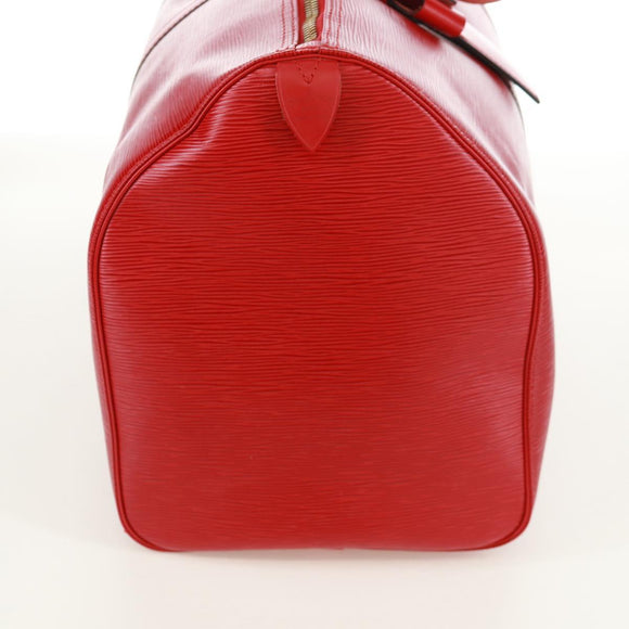 LOUIS VUITTON Epi Keepall 50 Boston Bag Red M42967 LV Auth am10702V