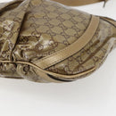 GUCCI GG Crystal Shoulder Bag Coated Canvas Gold 203257 Auth am10706-9