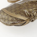GUCCI GG Crystal Shoulder Bag Coated Canvas Gold 203257 Auth am10706-16