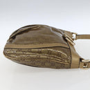 GUCCI GG Crystal Shoulder Bag Coated Canvas Gold 203257 Auth am10706-4