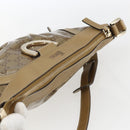 GUCCI GG Crystal Shoulder Bag Coated Canvas Gold 203257 Auth am10706-6