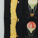 BVLGARI Scarf Silk Black Auth am10707V-5