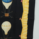 BVLGARI Scarf Silk Black Auth am10707V-7