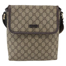 GUCCI GG Supreme Shoulder Bag PVC Beige Gold 223666 Auth am10708-2