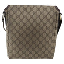 GUCCI GG Supreme Shoulder Bag PVC Beige Gold 223666 Auth am10708-3