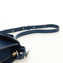 Chloe Abbey Smallday Hand Bag Leather 2way Blue Gold Silver Auth am10710V-15