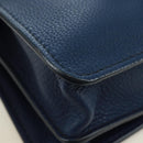 Chloe Abbey Smallday Hand Bag Leather 2way Blue Gold Silver Auth am10710V-16